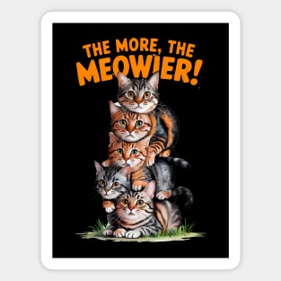 Purrrfect friends cats are family Magnet